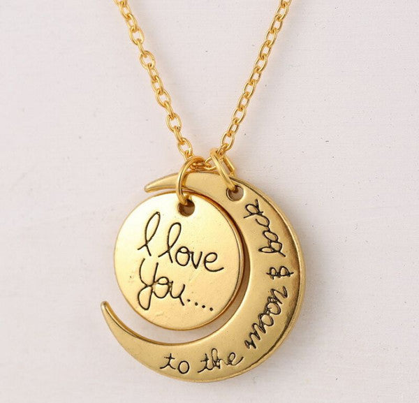 I Love You To The Moon And Back Necklace!