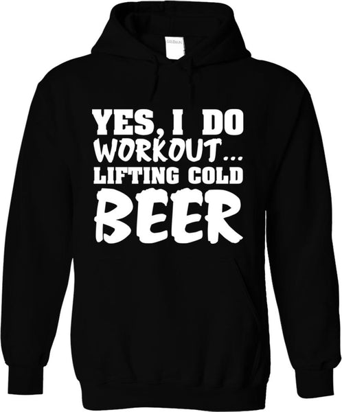 Yes, I Do Workout Lifting Cold Beer