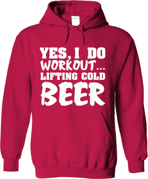 Yes, I Do Workout Lifting Cold Beer