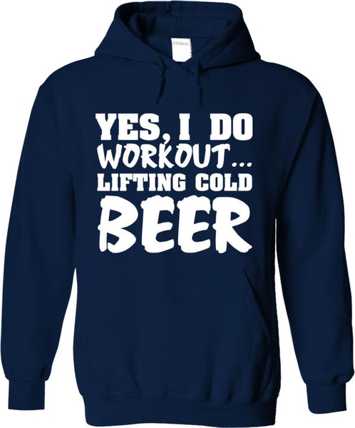 Yes, I Do Workout Lifting Cold Beer