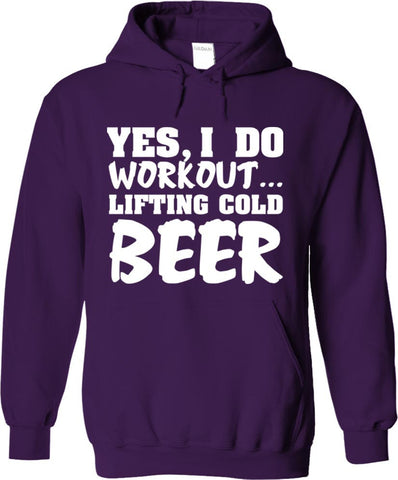 Yes, I Do Workout Lifting Cold Beer