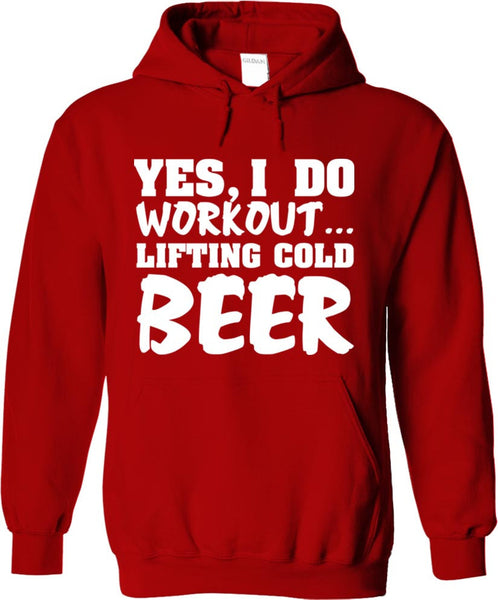 Yes, I Do Workout Lifting Cold Beer