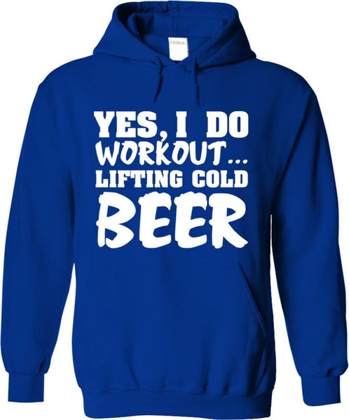 Yes, I Do Workout Lifting Cold Beer