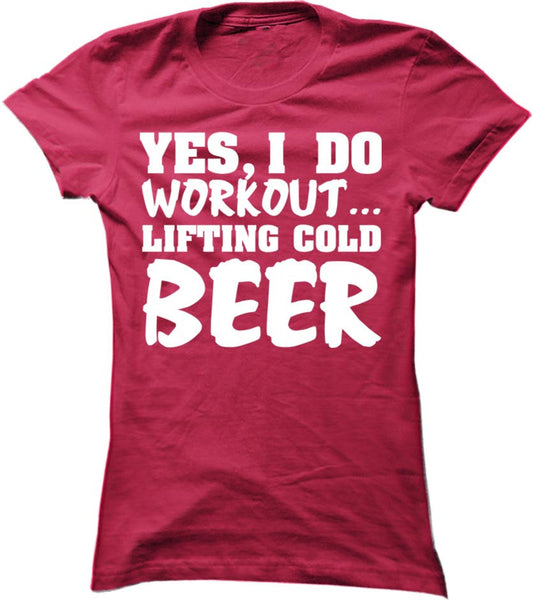 Yes, I Do Workout Lifting Cold Beer
